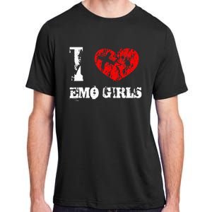 I Love Emo Funny Emo Goth Matching Adult ChromaSoft Performance T-Shirt