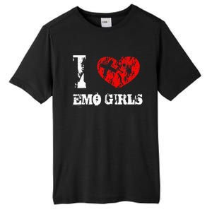 I Love Emo Funny Emo Goth Matching Tall Fusion ChromaSoft Performance T-Shirt