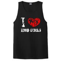 I Love Emo Funny Emo Goth Matching PosiCharge Competitor Tank