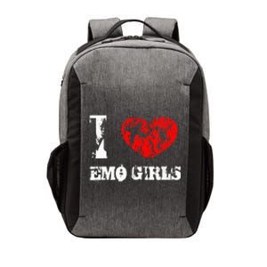 I Love Emo Funny Emo Goth Matching Vector Backpack