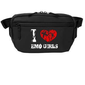 I Love Emo Funny Emo Goth Matching Crossbody Pack