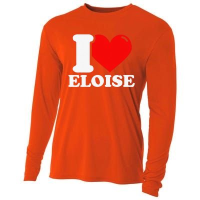 I Love ELOISE Girlfriend Human Heart Funny Couple Cooling Performance Long Sleeve Crew