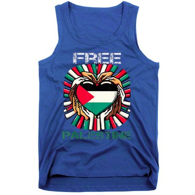 I Love Free Palestine Flag Save Gaza Strip Palestinian Tank Top