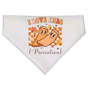 I Love Fall Prevention Fall Thanksgiving Nurse Fall Risk USA-Made Doggie Bandana