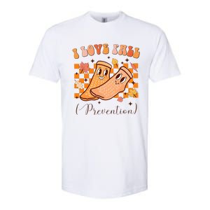 I Love Fall Prevention Fall Thanksgiving Nurse Fall Risk Softstyle CVC T-Shirt