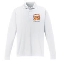 I Love Fall Prevention Fall Thanksgiving Nurse Fall Risk Performance Long Sleeve Polo