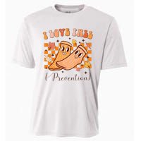 I Love Fall Prevention Fall Thanksgiving Nurse Fall Risk Cooling Performance Crew T-Shirt