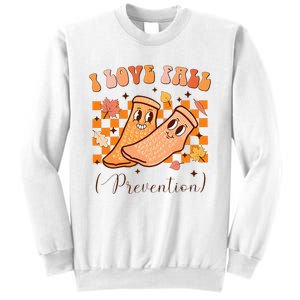 I Love Fall Prevention Fall Thanksgiving Nurse Fall Risk Sweatshirt