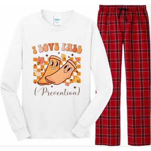 I Love Fall Prevention Fall Thanksgiving Nurse Fall Risk Long Sleeve Pajama Set