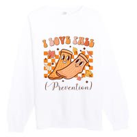 I Love Fall Prevention Fall Thanksgiving Nurse Fall Risk Premium Crewneck Sweatshirt