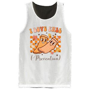 I Love Fall Prevention Fall Thanksgiving Nurse Fall Risk Mesh Reversible Basketball Jersey Tank