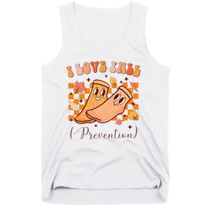 I Love Fall Prevention Fall Thanksgiving Nurse Fall Risk Tank Top