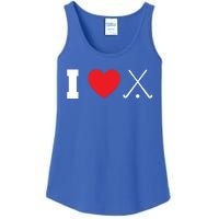 I Love Field Hockey Field Hockey Player Hockey Fan Great Gift Ladies Essential Tank