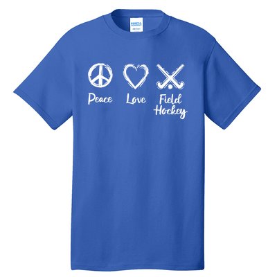 I Love Field Hockey Gift Tall T-Shirt