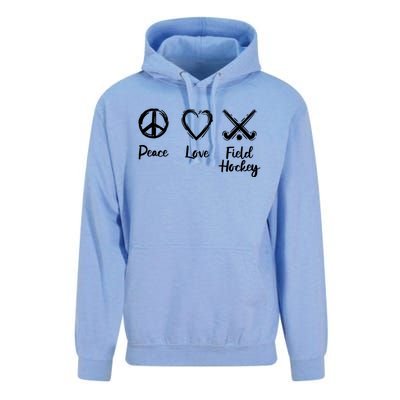 I Love Field Hockey Gift Unisex Surf Hoodie