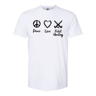 I Love Field Hockey Gift Softstyle CVC T-Shirt