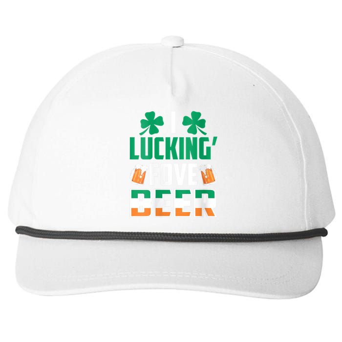 I Luckin Fove Beer St Patricks Day Likes To Drink Snapback Five-Panel Rope Hat