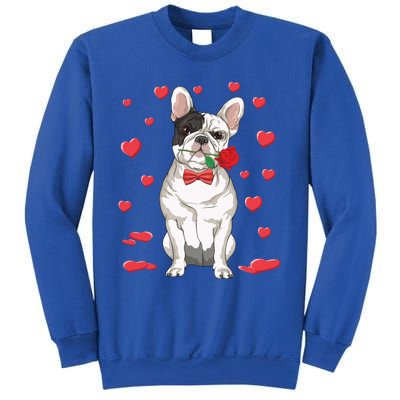 I Love French Bulldog Heart Valentine's Day Dog Lover Gift Sweatshirt