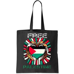 I Love Free Palestine Flag Save Gaza Strip Palestinian Tote Bag