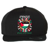 I Love Free Palestine Flag Save Gaza Strip Palestinian Wool Snapback Cap