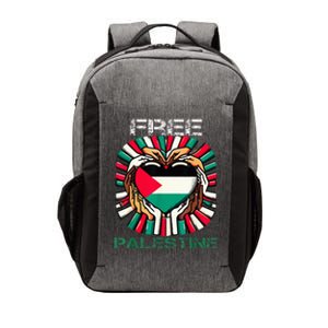 I Love Free Palestine Flag Save Gaza Strip Palestinian Vector Backpack