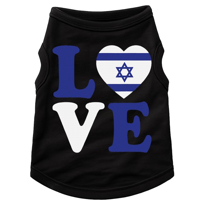 Israel Love Flag I Stand With Israel Heritage Israeli Flag Doggie Tank