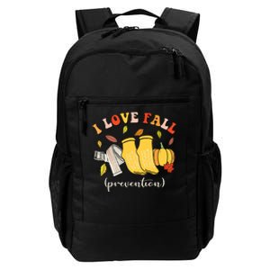 I Love Fall Prevention Autumn Nurse Physical Therapista Daily Commute Backpack