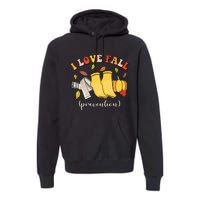 I Love Fall Prevention Autumn Nurse Physical Therapista Premium Hoodie