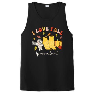 I Love Fall Prevention Autumn Nurse Physical Therapista PosiCharge Competitor Tank