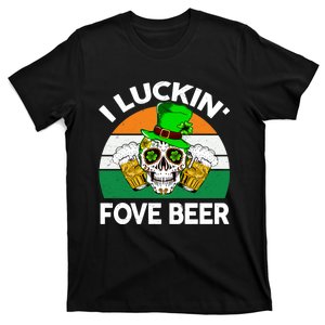 I Luckin Fove Beer St Patricks Day Likes To Drink T-Shirt