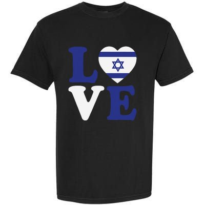 Israel Love Flag I Stand With Israel Heritage Israeli Flag Garment-Dyed Heavyweight T-Shirt