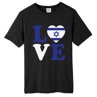 Israel Love Flag I Stand With Israel Heritage Israeli Flag Tall Fusion ChromaSoft Performance T-Shirt