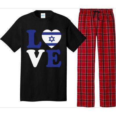 Israel Love Flag I Stand With Israel Heritage Israeli Flag Pajama Set