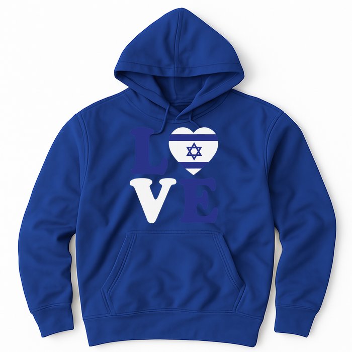 Israel Love Flag I Stand With Israel Heritage Israeli Flag Hoodie