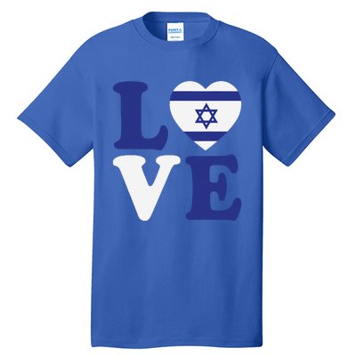 Israel Love Flag I Stand With Israel Heritage Israeli Flag Tall T-Shirt