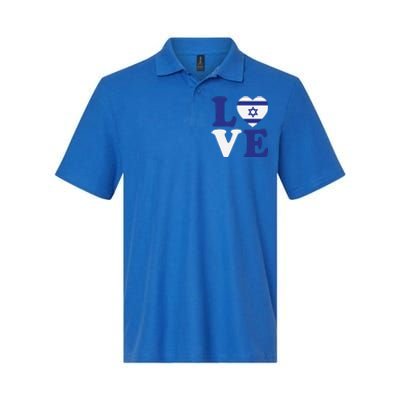 Israel Love Flag I Stand With Israel Heritage Israeli Flag Softstyle Adult Sport Polo