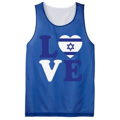 Israel Love Flag I Stand With Israel Heritage Israeli Flag Mesh Reversible Basketball Jersey Tank