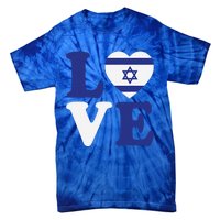 Israel Love Flag I Stand With Israel Heritage Israeli Flag Tie-Dye T-Shirt