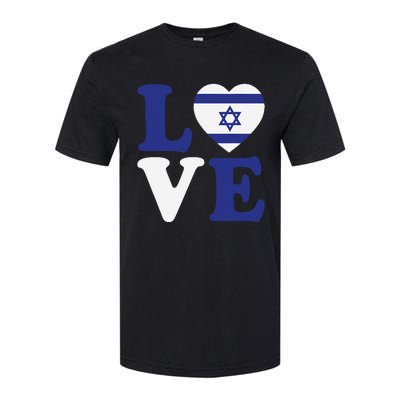 Israel Love Flag I Stand With Israel Heritage Israeli Flag Softstyle CVC T-Shirt