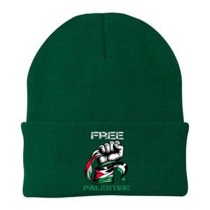 I Love Free Palestine Flag Save Gaza Strip Palestinian Knit Cap Winter Beanie