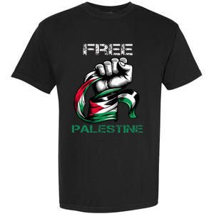 I Love Free Palestine Flag Save Gaza Strip Palestinian Garment-Dyed Heavyweight T-Shirt