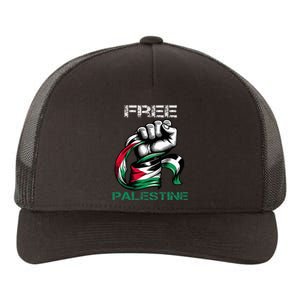 I Love Free Palestine Flag Save Gaza Strip Palestinian Yupoong Adult 5-Panel Trucker Hat