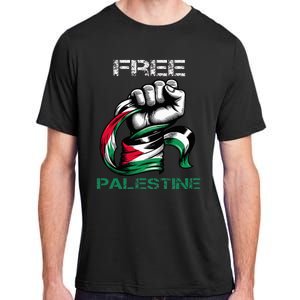 I Love Free Palestine Flag Save Gaza Strip Palestinian Adult ChromaSoft Performance T-Shirt