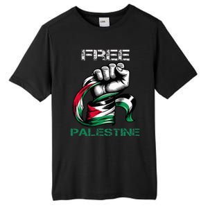 I Love Free Palestine Flag Save Gaza Strip Palestinian Tall Fusion ChromaSoft Performance T-Shirt