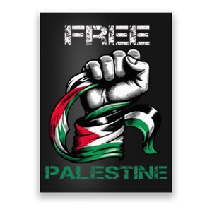 I Love Free Palestine Flag Save Gaza Strip Palestinian Poster