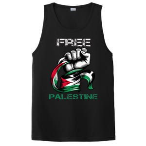 I Love Free Palestine Flag Save Gaza Strip Palestinian PosiCharge Competitor Tank