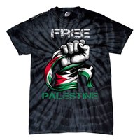 I Love Free Palestine Flag Save Gaza Strip Palestinian Tie-Dye T-Shirt