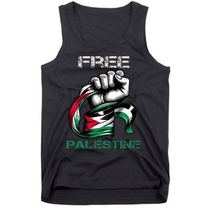 I Love Free Palestine Flag Save Gaza Strip Palestinian Tank Top