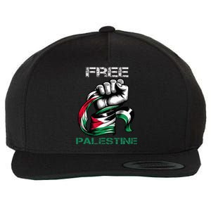 I Love Free Palestine Flag Save Gaza Strip Palestinian Wool Snapback Cap