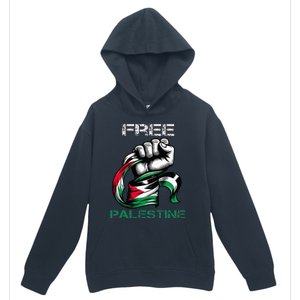 I Love Free Palestine Flag Save Gaza Strip Palestinian Urban Pullover Hoodie